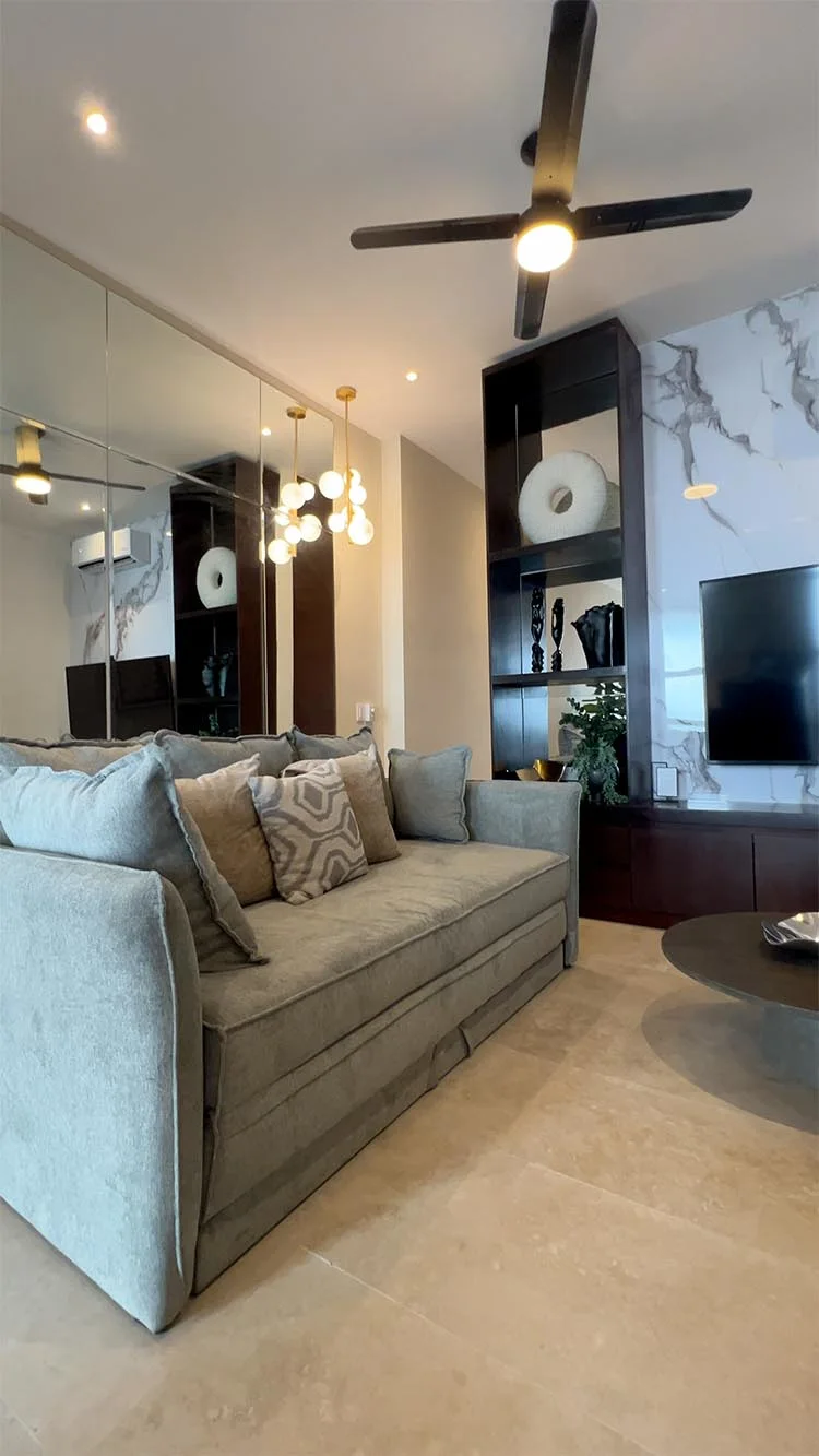 Foto de una sala tomada con celular