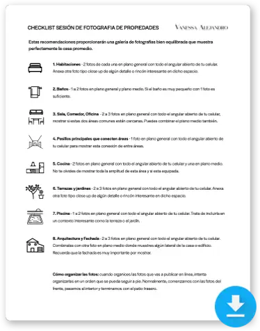 Checklist recorrido visual